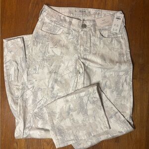 Hollister White and Gray Straight Leg Jeans